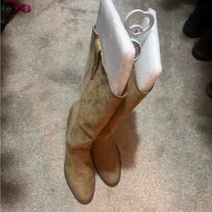 H&M Light Brown Over the Knee Boots